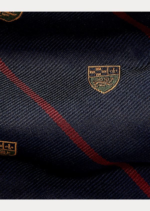 Corbatas Polo Ralph Lauren Hombre Azul Marino / Vino - Striped Silk Narrow Club - ZRIYX4396